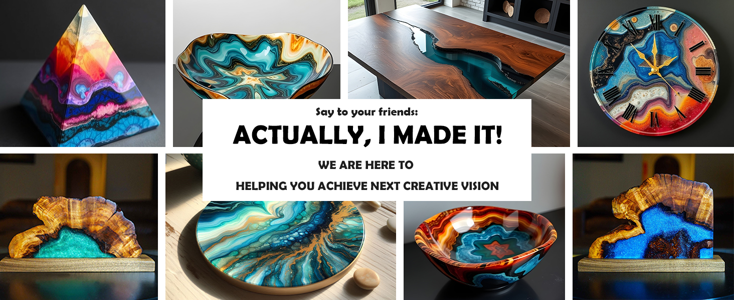 8 epoxy resin art projects made with deep pour epoxy resin