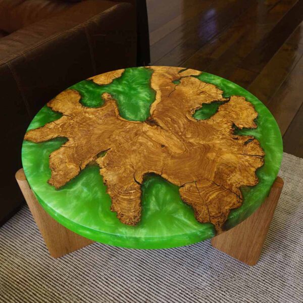 Verdant Oasis Coffee Table made by Pourla Artist in USA