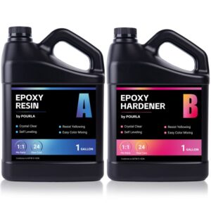 pourla epoxy resin 2 gallon for art and crafts two part clear resin