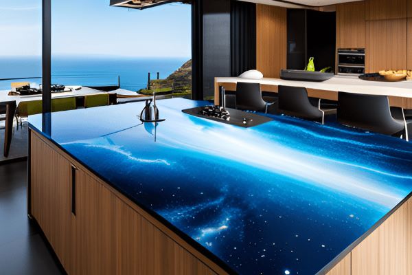 Blue Crashing Epoxy Waves