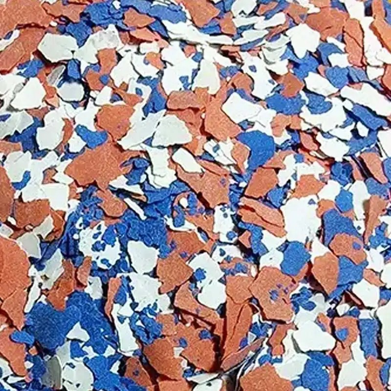 Epoxy Flakes red blue white mixed colored for epoxy floor diy
