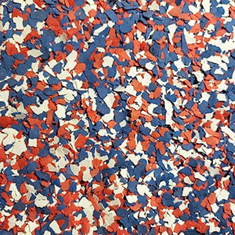 Epoxy Flakes red blue white mixed colored for epoxy floor diy2
