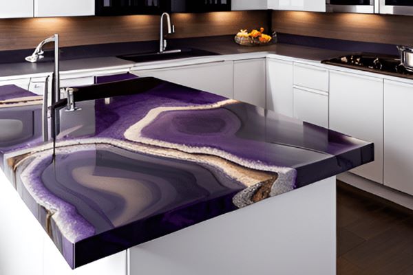 Intricate and Colorful Poured Epoxy